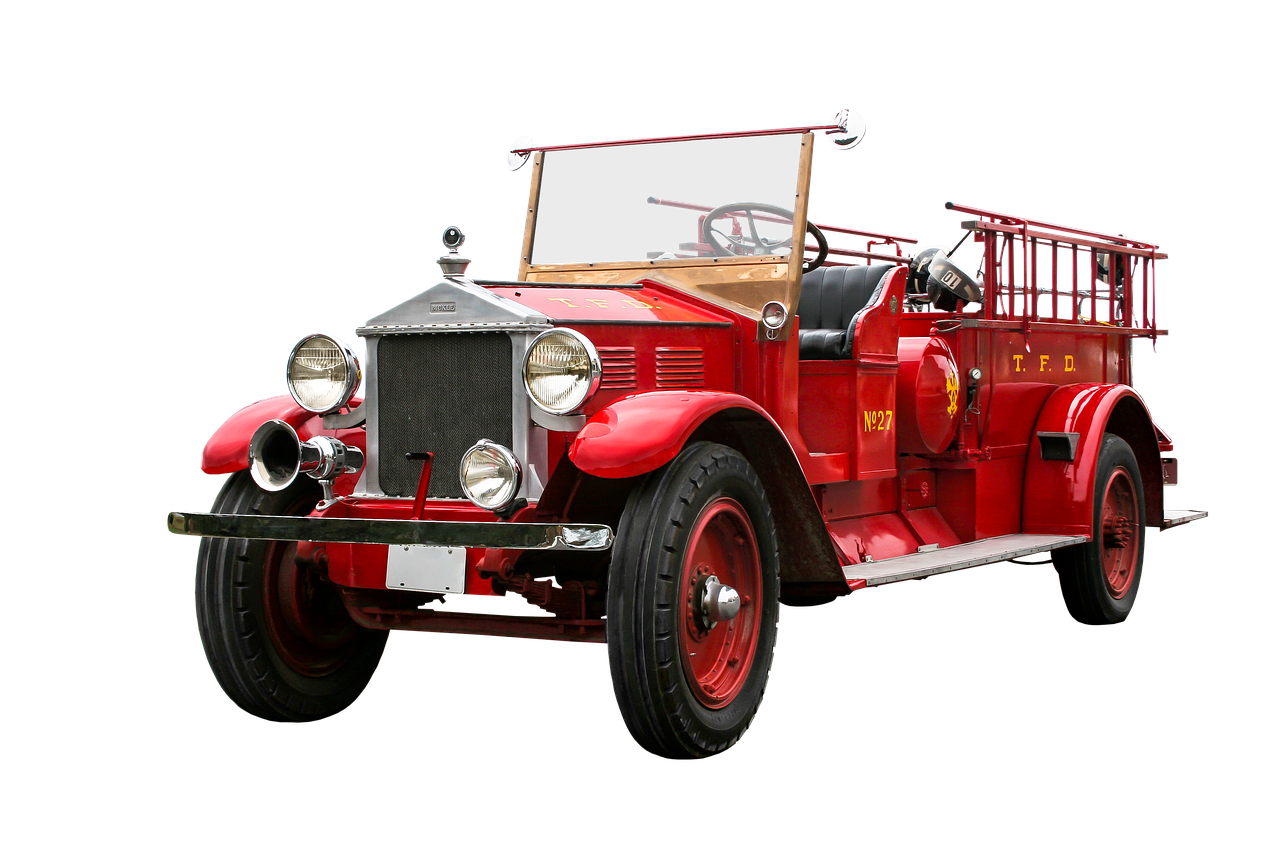 vehicle, traffic, fire fighters, fire truck, isolated, antique car, blue light, historical, fire truck, fire truck, fire truck, fire truck, fire truck